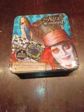 Disney Vintage Style Tin Board Game - Black, Red & Green Artwork